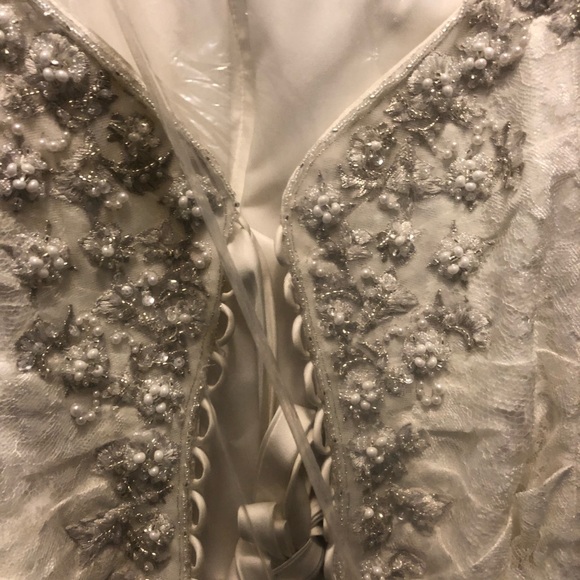 Sz 6 strapless wedding dress. Never worn! Still has the tags on it! - Picture 7 of 8